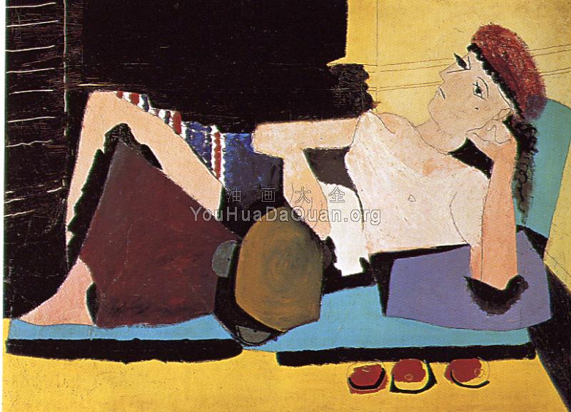 拿小手鼓的女人 - 巴勃罗·毕加索